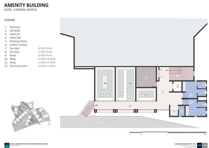 Amenity building level 3 plan